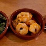padrons, prawns, olives